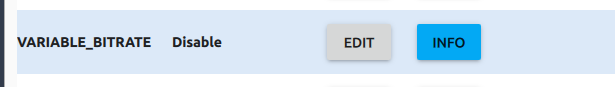 Disable Variable Bitrate